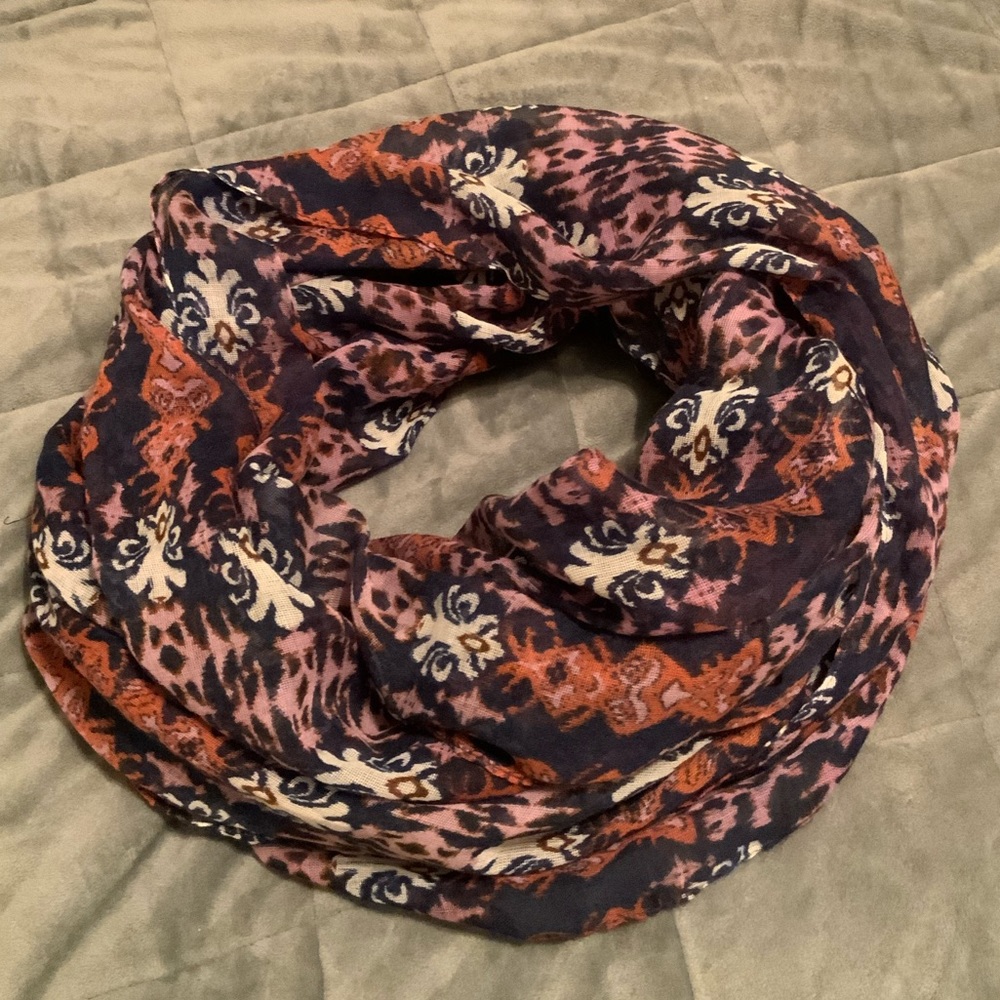 Charming Charlie printed infinity scarf